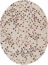 Elsu Beige&Burgandy Wool Rug - Ornate Home