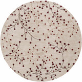 Elsu Beige&Burgandy Wool Rug - Ornate Home