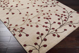 Elsu Beige&Burgandy Wool Rug - Ornate Home