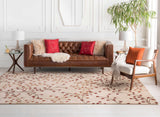 Elsu Beige&Burgandy Wool Rug - Ornate Home