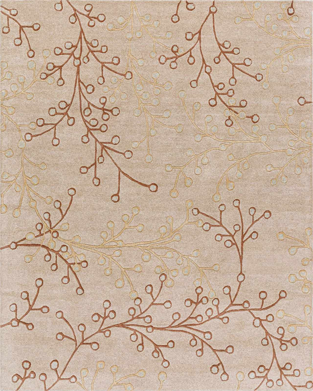 Elsu Beige&Gray Wool Rug - Ornate Home