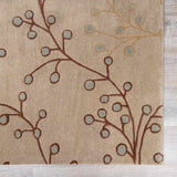 Elsu Beige&Gray Wool Rug - Ornate Home