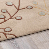 Elsu Beige&Gray Wool Rug - Ornate Home