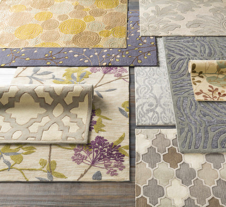 Elsu Brown Beige Wool Rug - Ornate Home