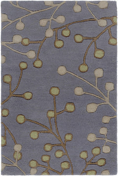 Elsu Brown Beige Wool Rug - Ornate Home