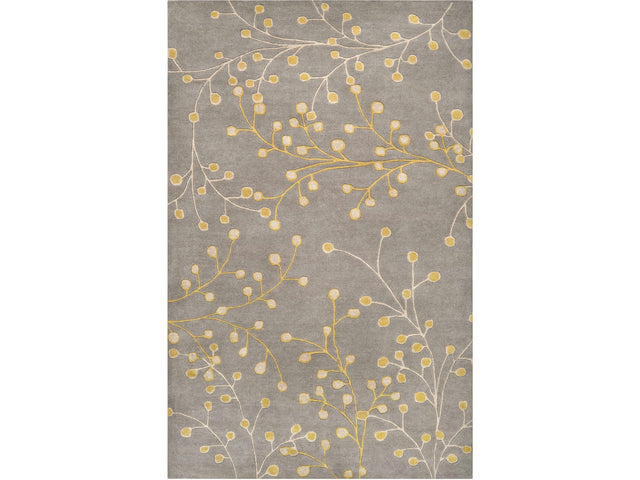 Elsu Mustard Wool Area Rug - Ornate Home