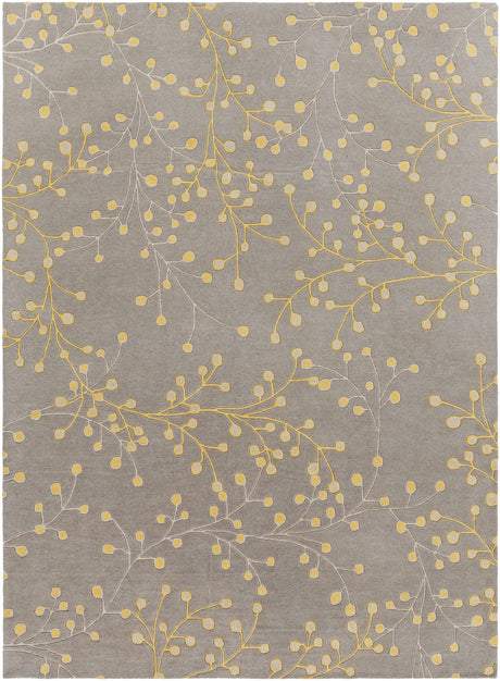 Elsu Mustard Wool Area Rug - Ornate Home