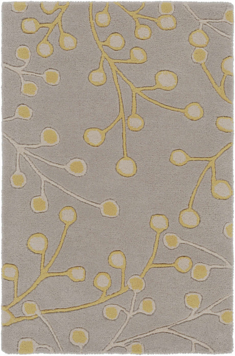 Elsu Mustard Wool Area Rug - Ornate Home