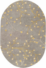 Elsu Mustard Wool Area Rug - Ornate Home