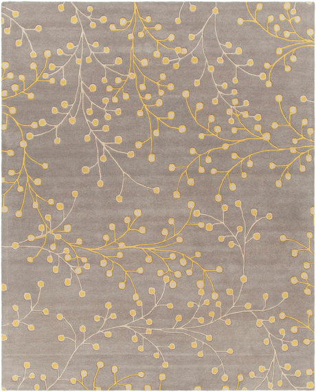 Elsu Mustard Wool Area Rug - Ornate Home
