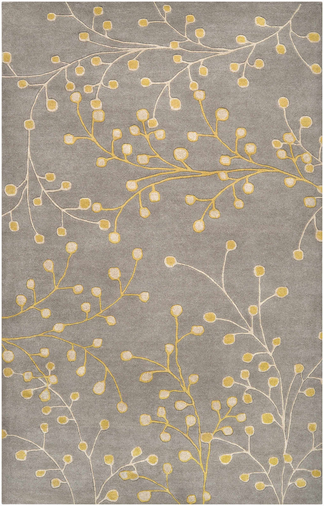 Elsu Mustard Wool Area Rug - Ornate Home