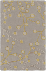 Elsu Mustard Wool Area Rug - Ornate Home
