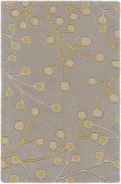 Elsu Mustard Wool Area Rug - Ornate Home