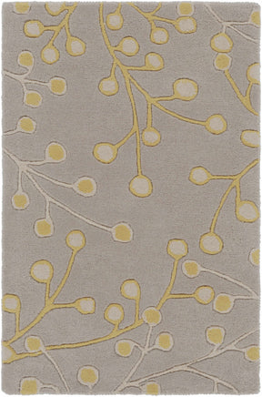 Elsu Mustard Wool Area Rug - Ornate Home