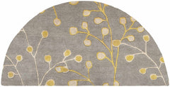 Elsu Mustard Wool Area Rug - Ornate Home