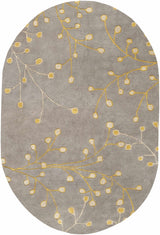 Elsu Mustard Wool Area Rug - Ornate Home
