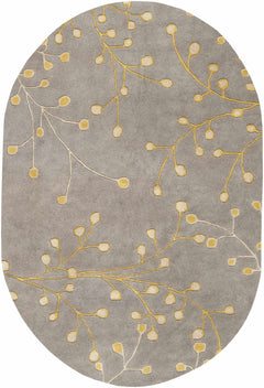 Elsu Mustard Wool Area Rug - Ornate Home