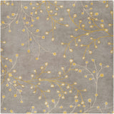 Elsu Mustard Wool Area Rug - Ornate Home