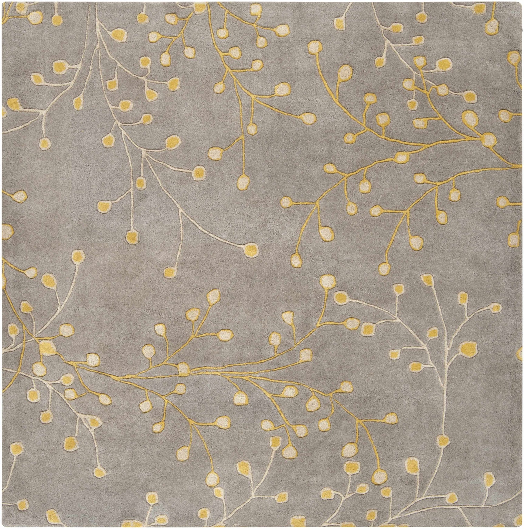 Elsu Mustard Wool Area Rug - Ornate Home