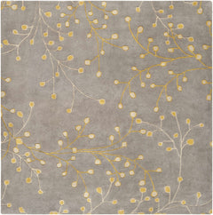 Elsu Mustard Wool Area Rug - Ornate Home