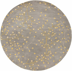 Elsu Mustard Wool Area Rug - Ornate Home