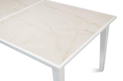 Elton Butterfly White Dining Table - Ornate Home