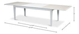 Elton Butterfly White Dining Table - Ornate Home