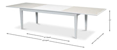 Elton Butterfly White Dining Table - Ornate Home
