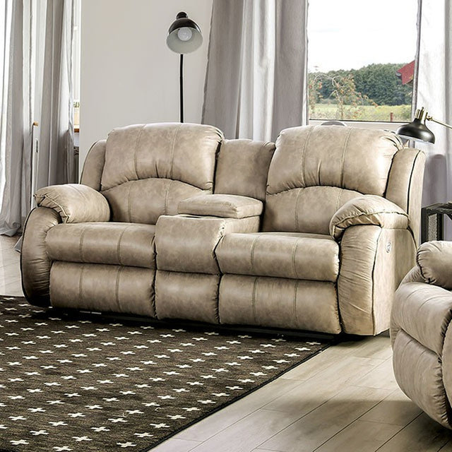 Elton Light Gray Power Loveseat - Ornate Home