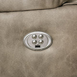 Elton Light Gray Power Loveseat - Ornate Home