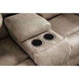 Elton Light Gray Power Loveseat - Ornate Home