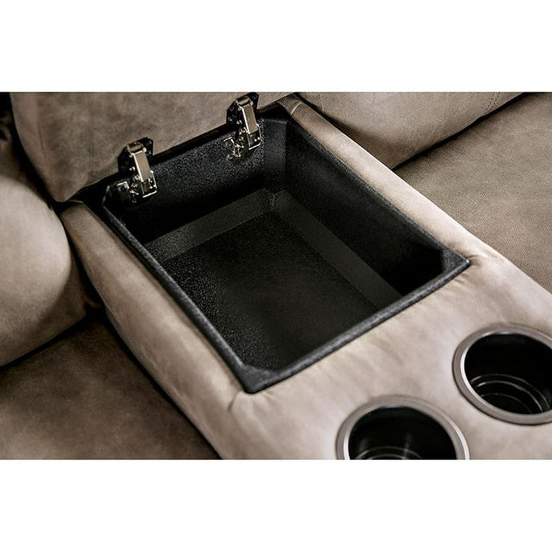 Elton Light Gray Power Loveseat - Ornate Home
