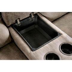 Elton Light Gray Power Loveseat - Ornate Home