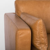 Elton Tan Leather Right Chaise Sectional - Ornate Home