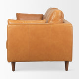 Elton Tan Leather Sofa - Ornate Home