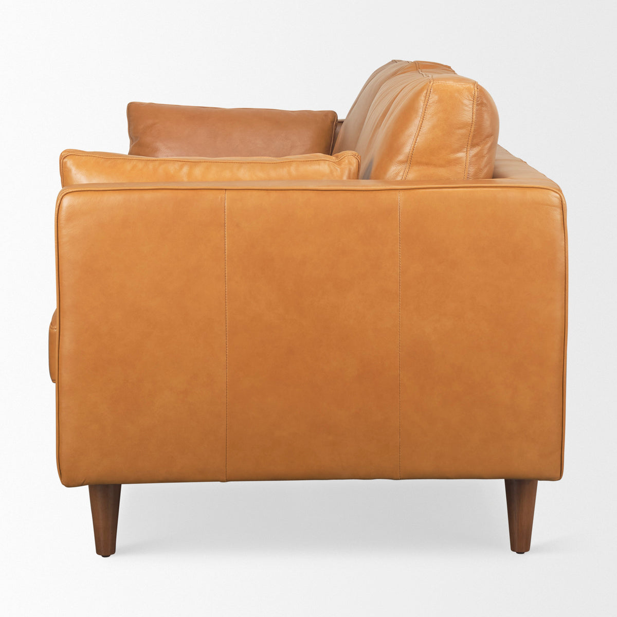 Elton Tan Leather Sofa - Ornate Home