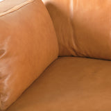 Elton Tan Leather Sofa - Ornate Home
