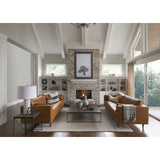 Elton Tan Leather Sofa - Ornate Home