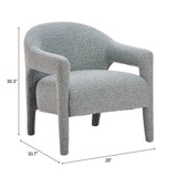 Eluma Dusty Teal Accent Chair