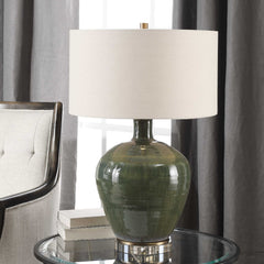 Elva Emerald Table Lamp - Ornate Home