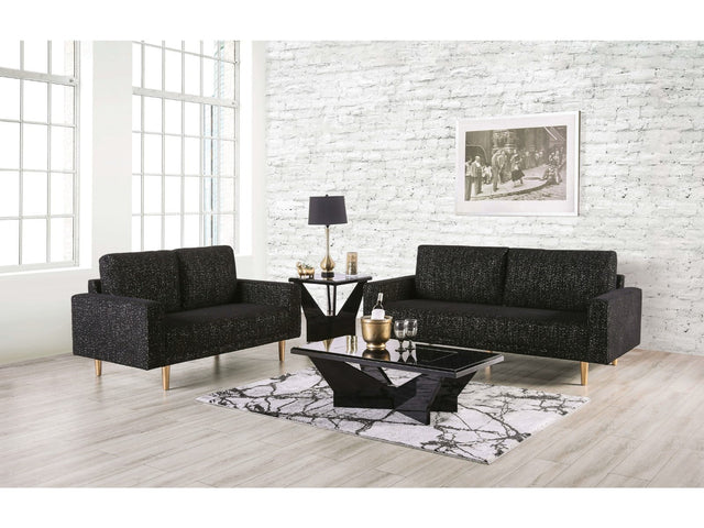 Elverum Black Sofa & Loveseat - Ornate Home
