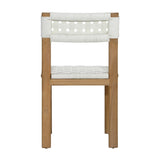 Elvia White/Natural Outdoor Dining Chair - Ornate Home
