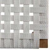 Elvia White/Natural Outdoor Dining Chair - Ornate Home