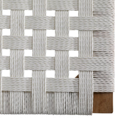 Elvia White/Natural Outdoor Dining Chair - Ornate Home