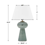 Elwyn Light Blue Table Lamp - Ornate Home