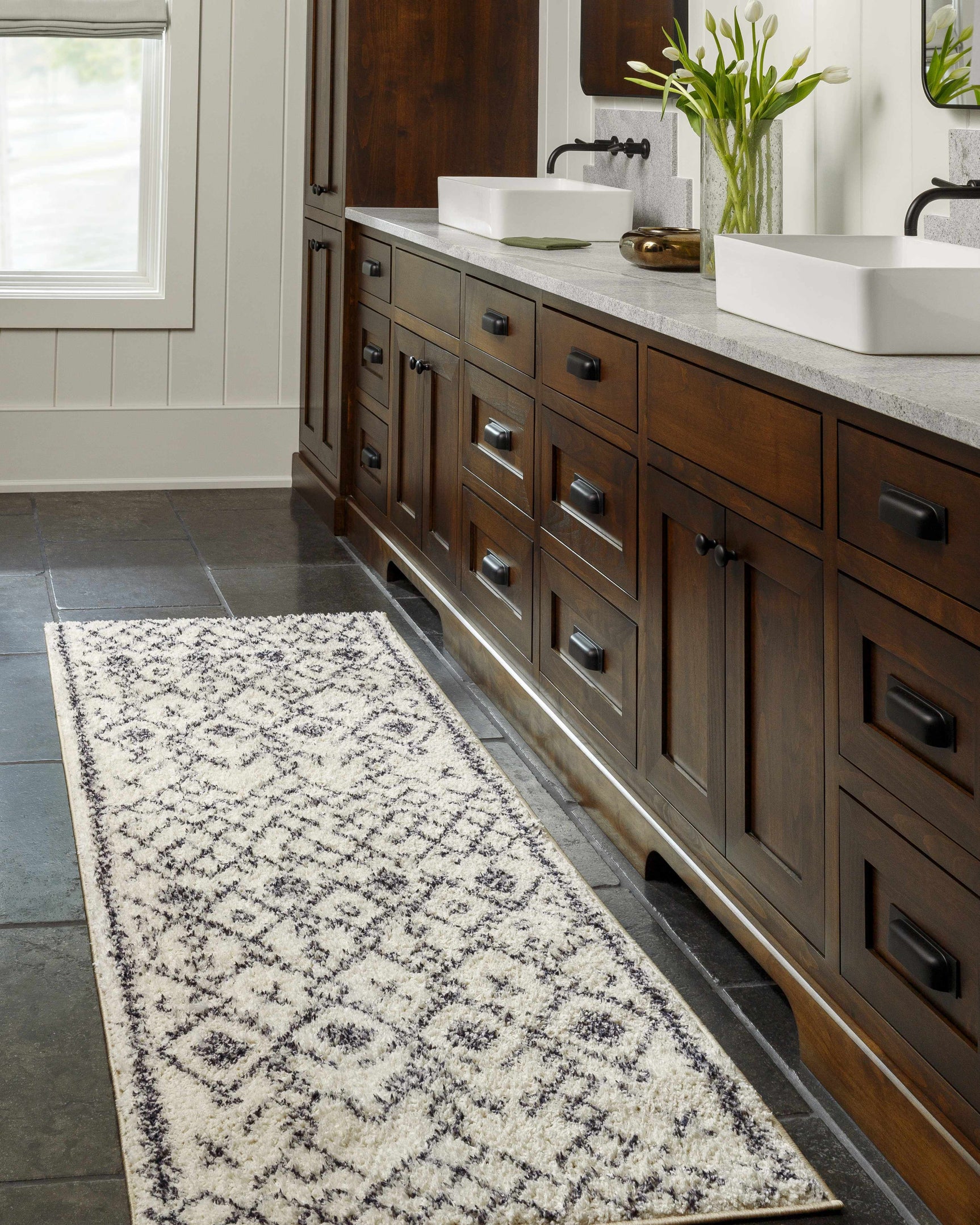 Elyes Beige Washable Area Rug - Ornate Home