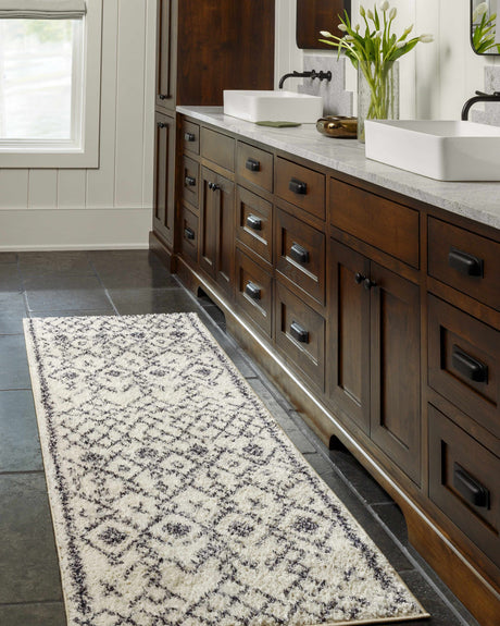 Elyes Beige Washable Area Rug - Ornate Home
