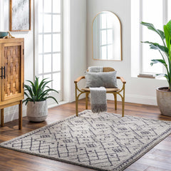 Elyes Gray Washable Area Rug - Clearance - Ornate Home