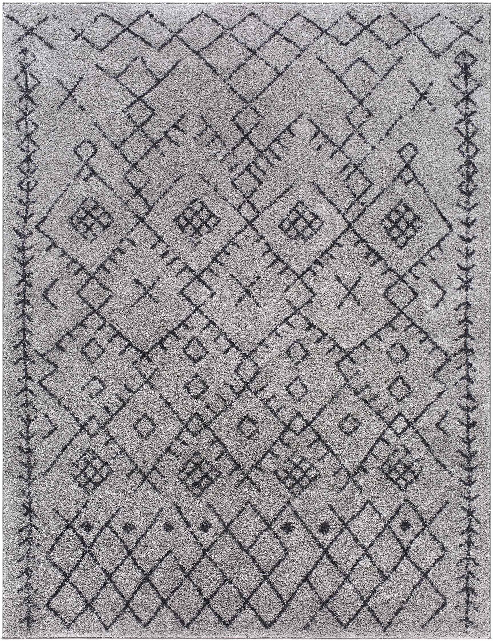 Elyes Gray Washable Area Rug - Clearance - Ornate Home