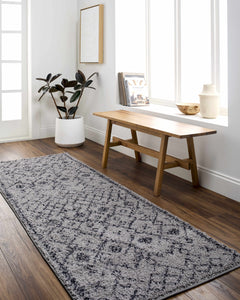 Elyes Gray Washable Area Rug - Clearance - Ornate Home